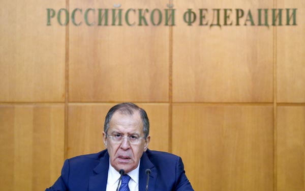 Serguei Lavrov, ministro ruso de Relaciones Exteriores.