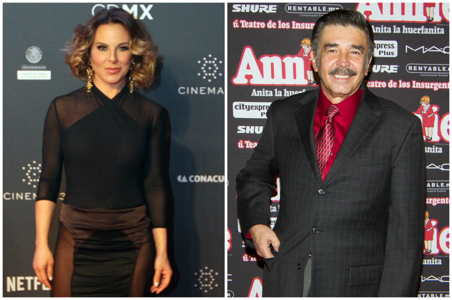 La actriz Kate del Castillo y el actor y productor Jorge Ortiz de Pinedo. 