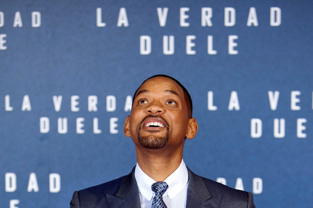 El actor promociona en España la película 'Concussion'.