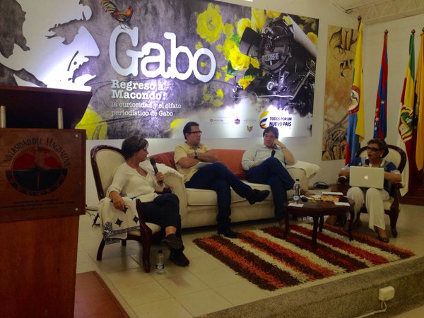Homenaje al Gabo periodista en Aracataca, su tierra natal.