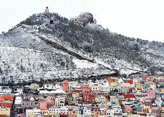 La tormenta invernal pegó en el estado de Zacatecas. 