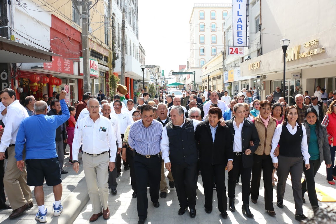 Inauguran calle semipeatonal de Tampico