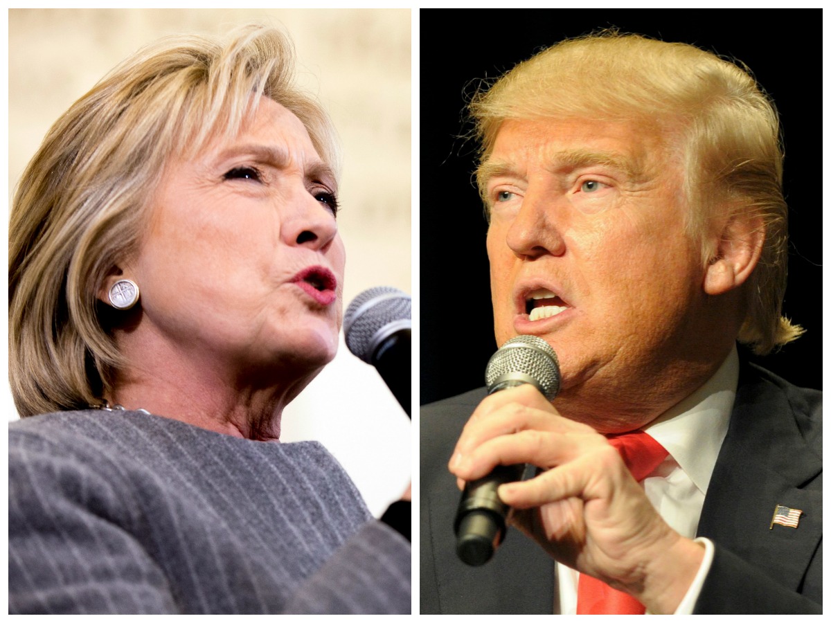 Los aspirantes a la Casa Blanca, Hillary Clinton y Donald Trump.