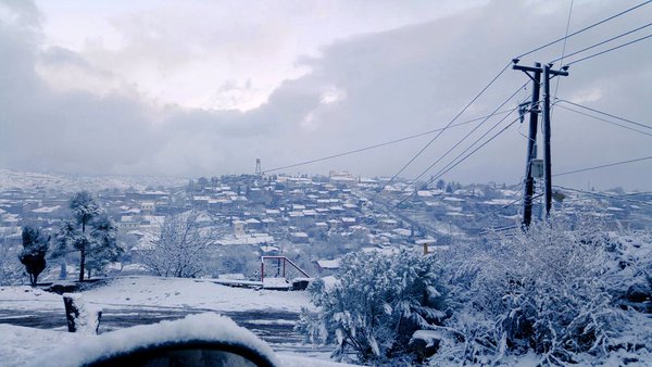 Cananea, Sonora, se vistió de blanco esta mañana. 
