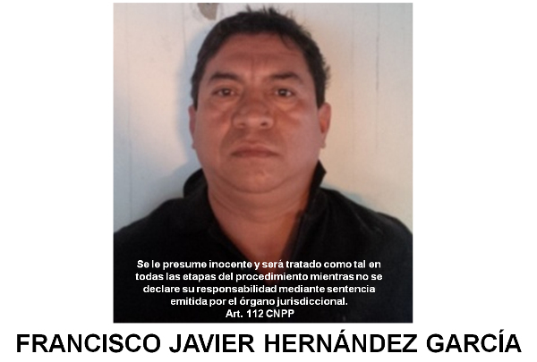 Francisco Javier Hernández García fue detenido el sábado en Guasave, Sinaloa.
