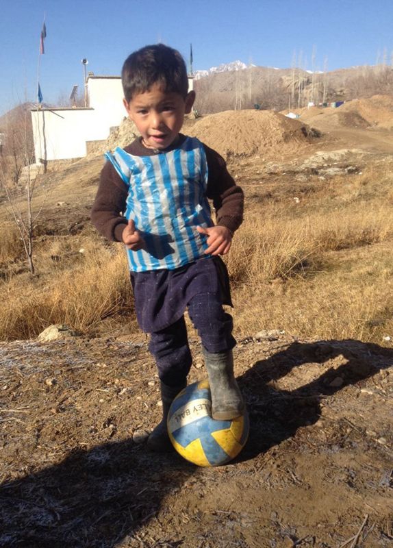 Murtaza, fan de Messi 