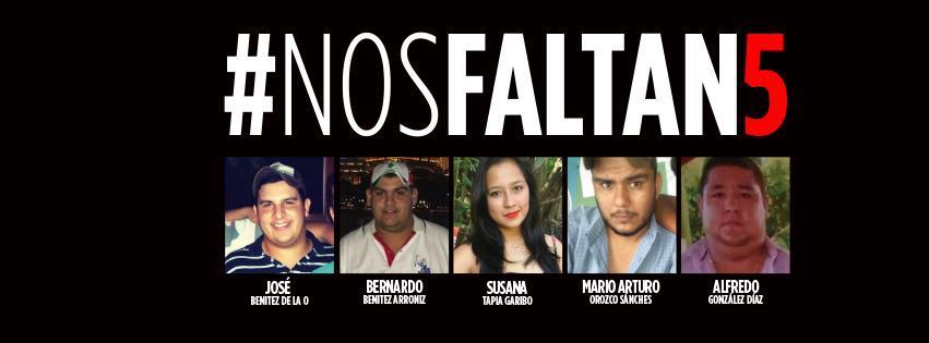 Los padres de los cinco desaparecidos pidieron al Presidente no dejar el caso. 
