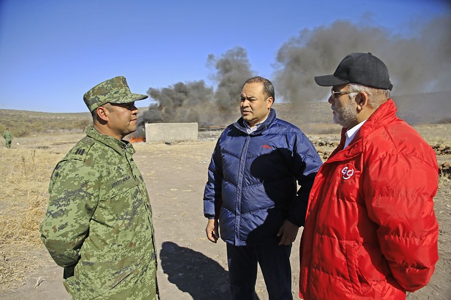 Se realizó la incineración de productos pirotécnicos decomisados durante diciembre en Durango.