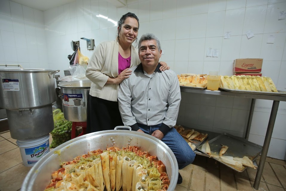 Javier Zapata junto a su esposa Eunice Vázquez