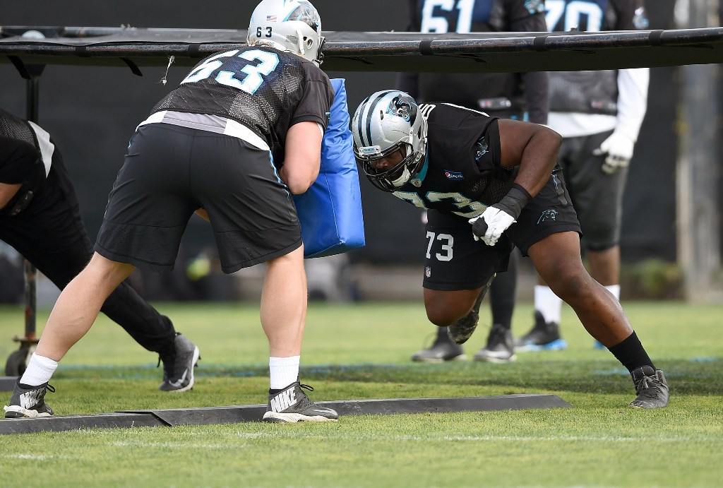 Entrenamiento de las Panteras de Carolina 