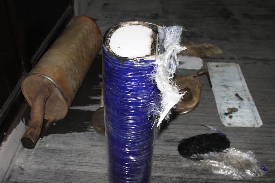 La droga fue encontrada en la carrocería.