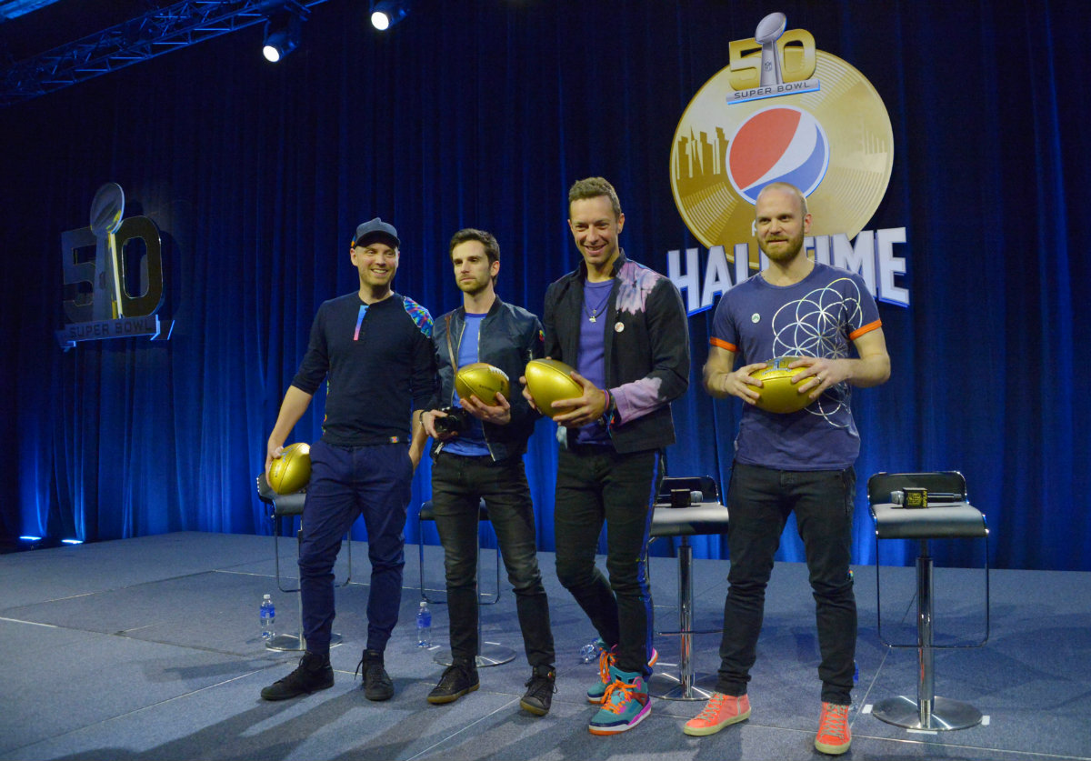 Jonny Buckland , Guy Berryman , Chris Martin y Will Champion, de Coldplay