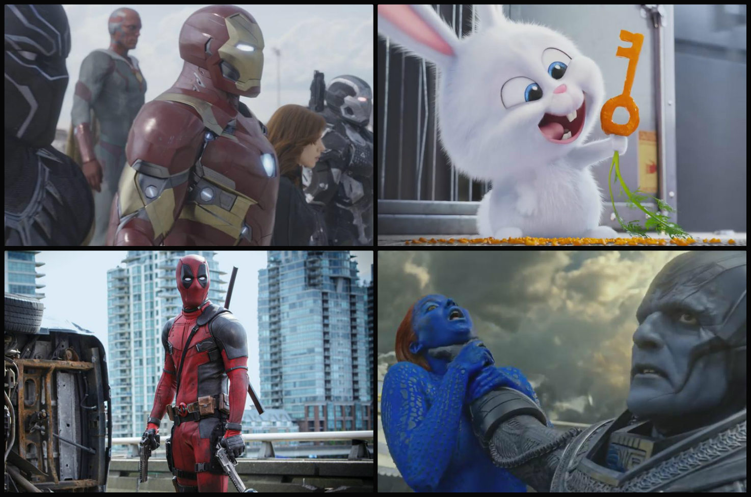 Las películas promocionadas durante el 'Gran juego'. 