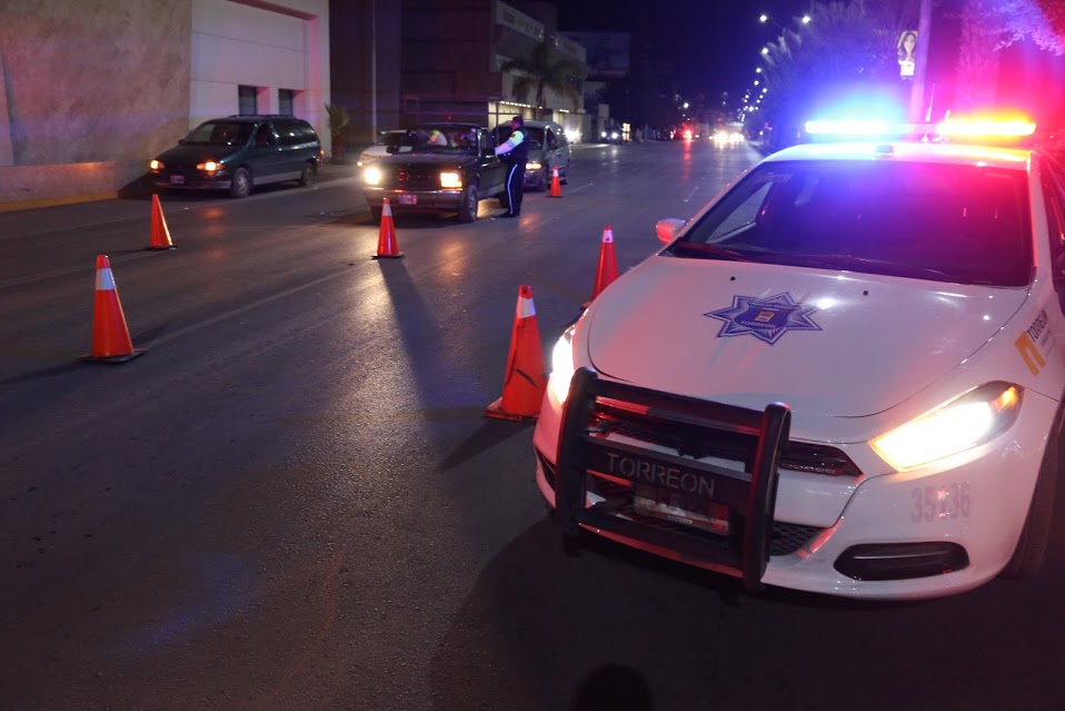 Durante el fin de semana el Operativo Alcoholímetro en Gómez Palacio detuvo a 20 conductores.