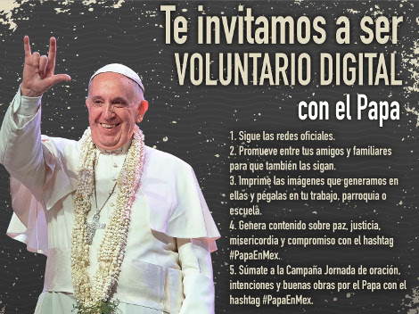 La CEM busca que a través de las redes sociales se difunda el mensaje de Francisco. 