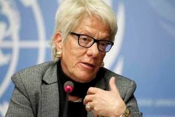 La comisionada de investigación de la ONU en Siria, Carla del Ponte