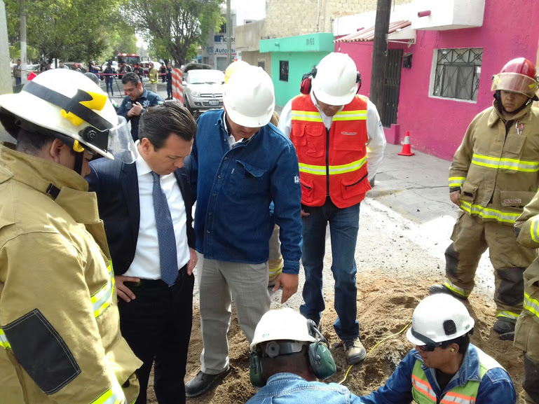 La zona continúa con presencia de personal de Protección Civil