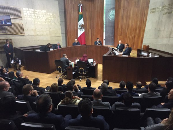 José Ignacio Peralta en la sesión del TEPJ. 