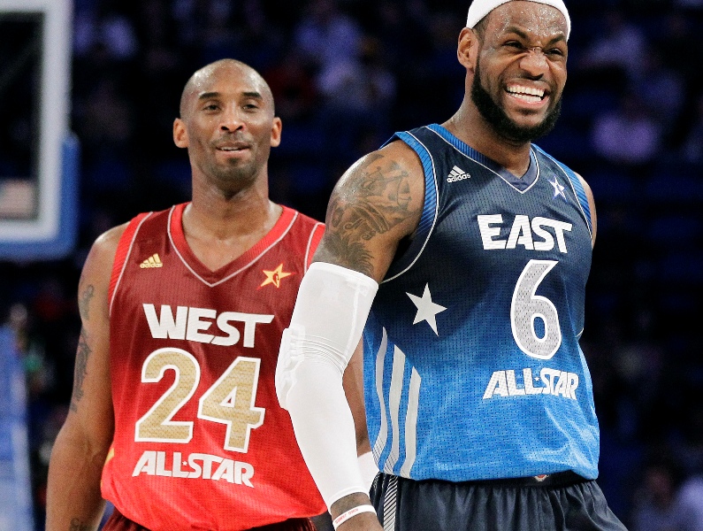 Kobe Bryant y LeBron James 