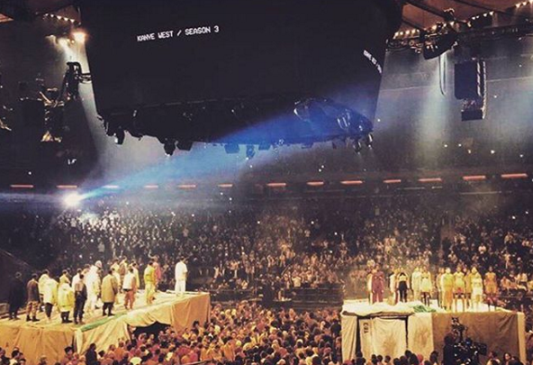 Kanye West presentó su nueva colección y nuevo álbum en un evento en el Madison Square Garden. 