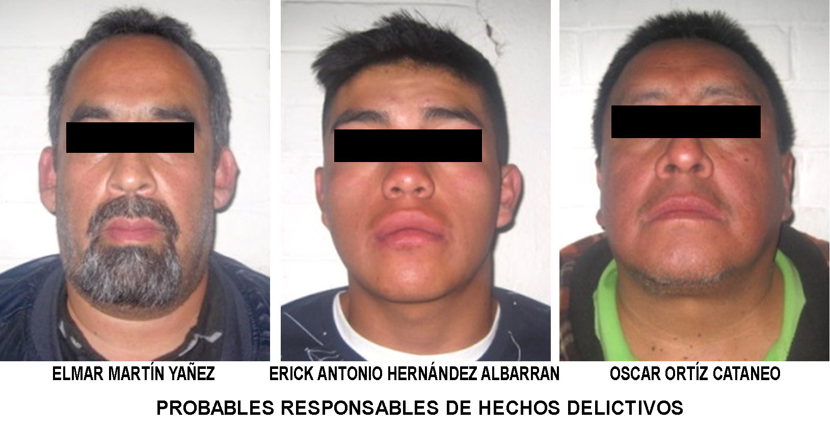 El agente del Ministerio Público consignó a esas personas ante el Juez Penal en turno del Reclusorio Preventivo Oriente. 