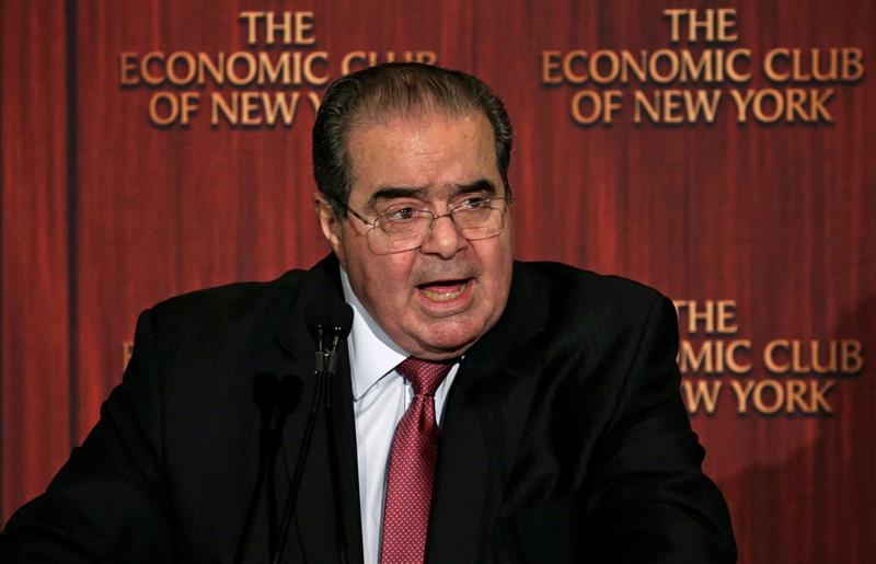 Antonin Scalia, en una conferencia sobre globalización y políticas estadunidenses, el pasado 8 de febrero en el Club Económico de Nueva York