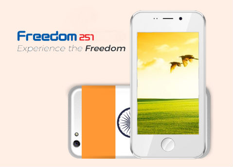 El teléfono Freedom 251 estará disponible en India. 