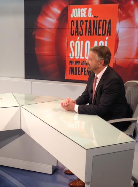 Jorge Castañeda en el programa 'En 15' con Carlos Puig. 