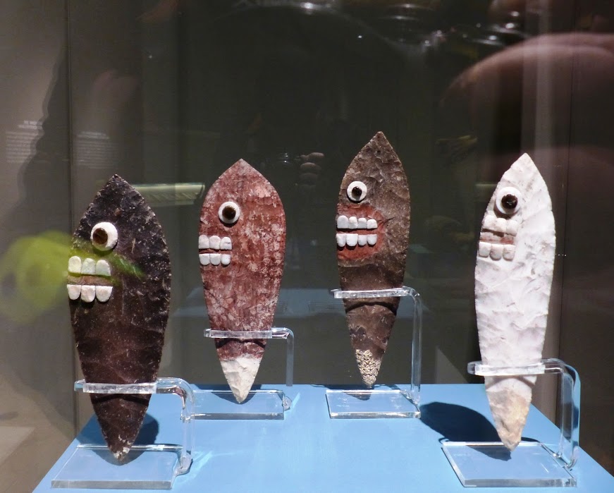 Todas las piezas son originales y se han rescatado de la zona cercana al Templo Mayor de la Ciudad de México.