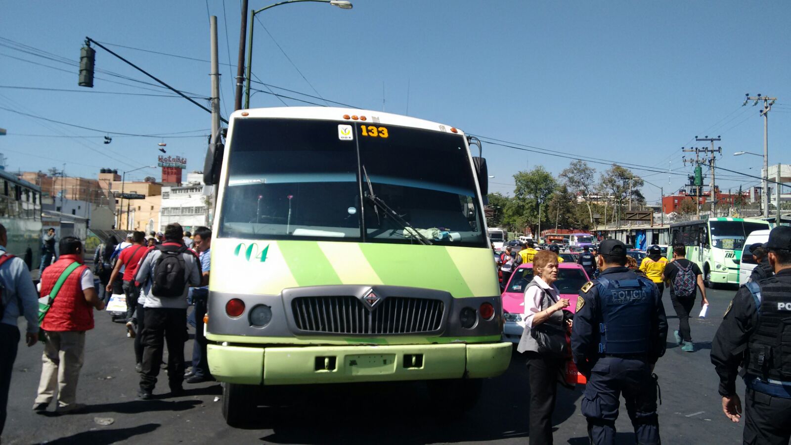 El operativo se realizó en el Cetram Tacubaya y en las inmediaciones del AICM.