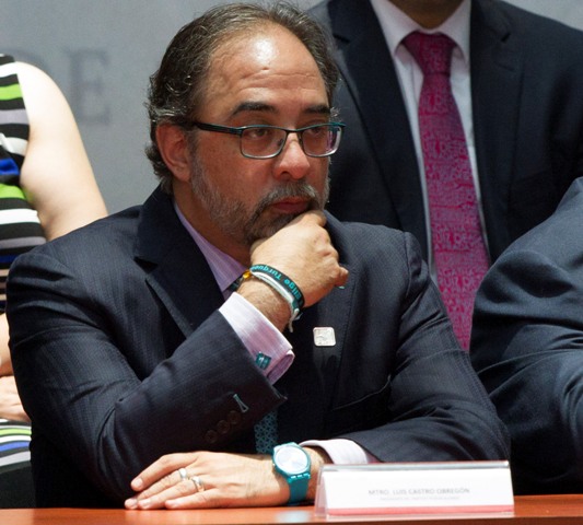 El presidente de Nueva Alianza, Luis Castro.