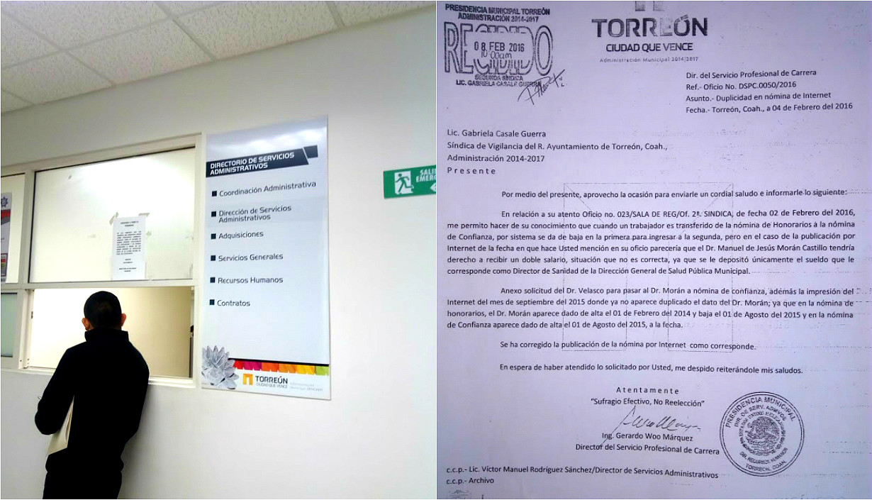 El responsable de Recursos Humanos del Ayuntamiento de Torreón dijo que el sueldo del director de Sanidad fue aclarado desde el 4 de febrero.