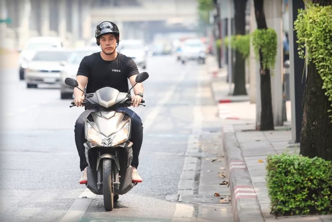 UberMOTO estará disponible sólo en Bangkok. 