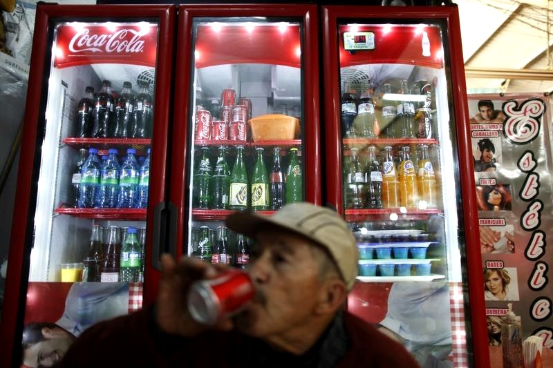 Consumo de bebidas azucaradas en México.