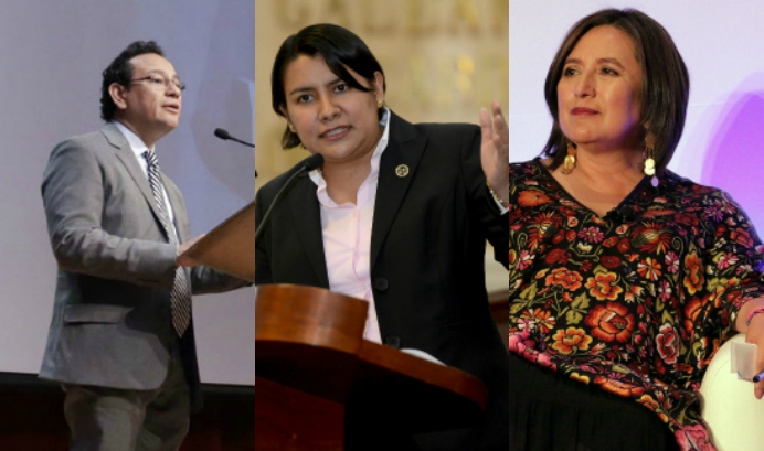 El presidente del InfoDF, Mucio Hernández; la presidenta de la CDHDF, Perla Gómez, y la jefa delegacional Xóchitl Gálvez acordaron crear un protocolo 