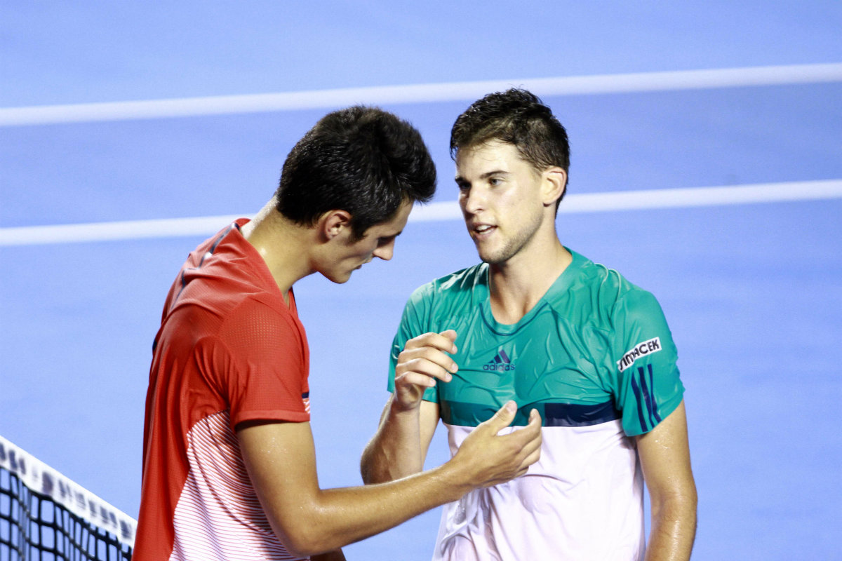 El austriaco Dominic Thiem venció en tres sets al australiano Bernard Tomic