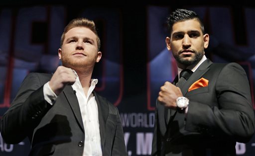 Canelo Alvarez y Amir Khan