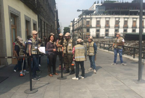 Con el apoyo de una brigada de iniciación de servicio social de estudiantes de arquitectura de la UNAM, se elabora el Plan de Manejo del Centro Histór