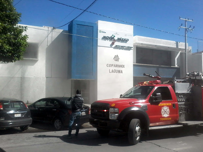 Incendio en una oficina de Coparmex en Torreón. 