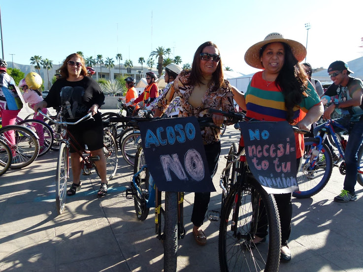 Rodada contra el acoso en las calles a las mujeres laguneras.