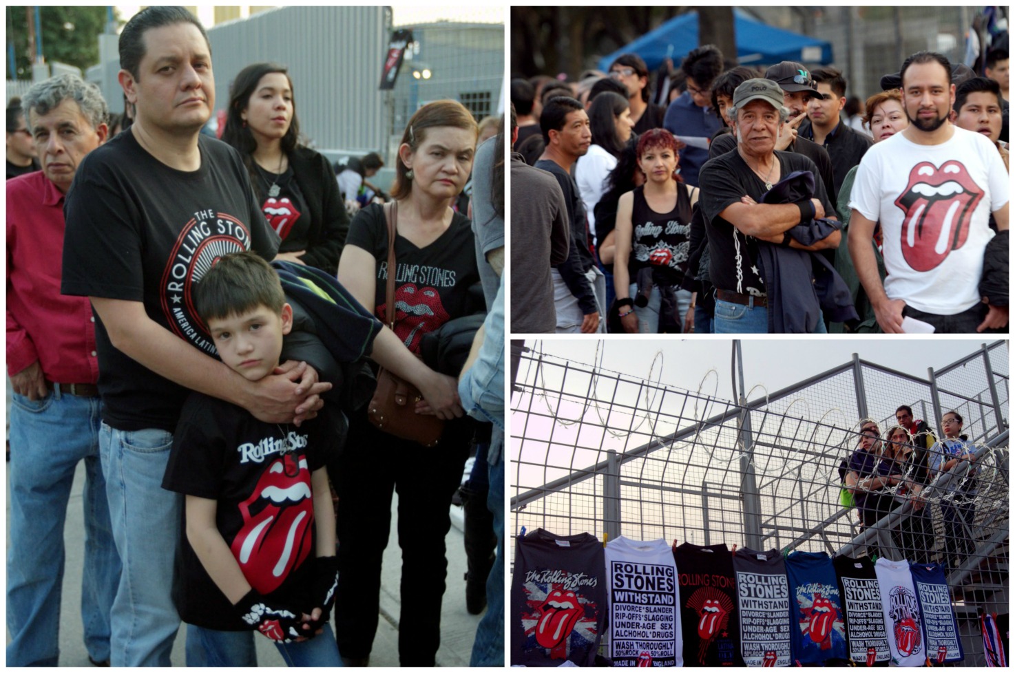 Fans de todas edades esperan ver a The Rolling Stones. 