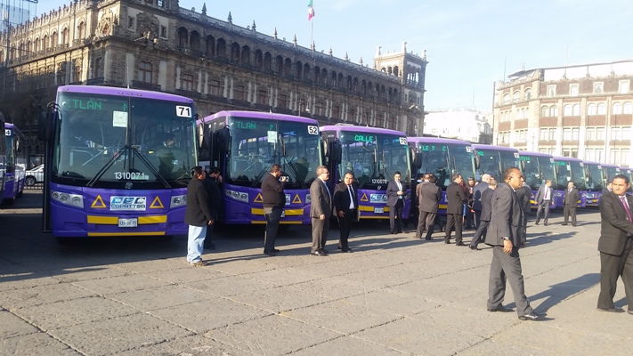 Los 177 autobuses transitarán en tres corredores de la ciudad.