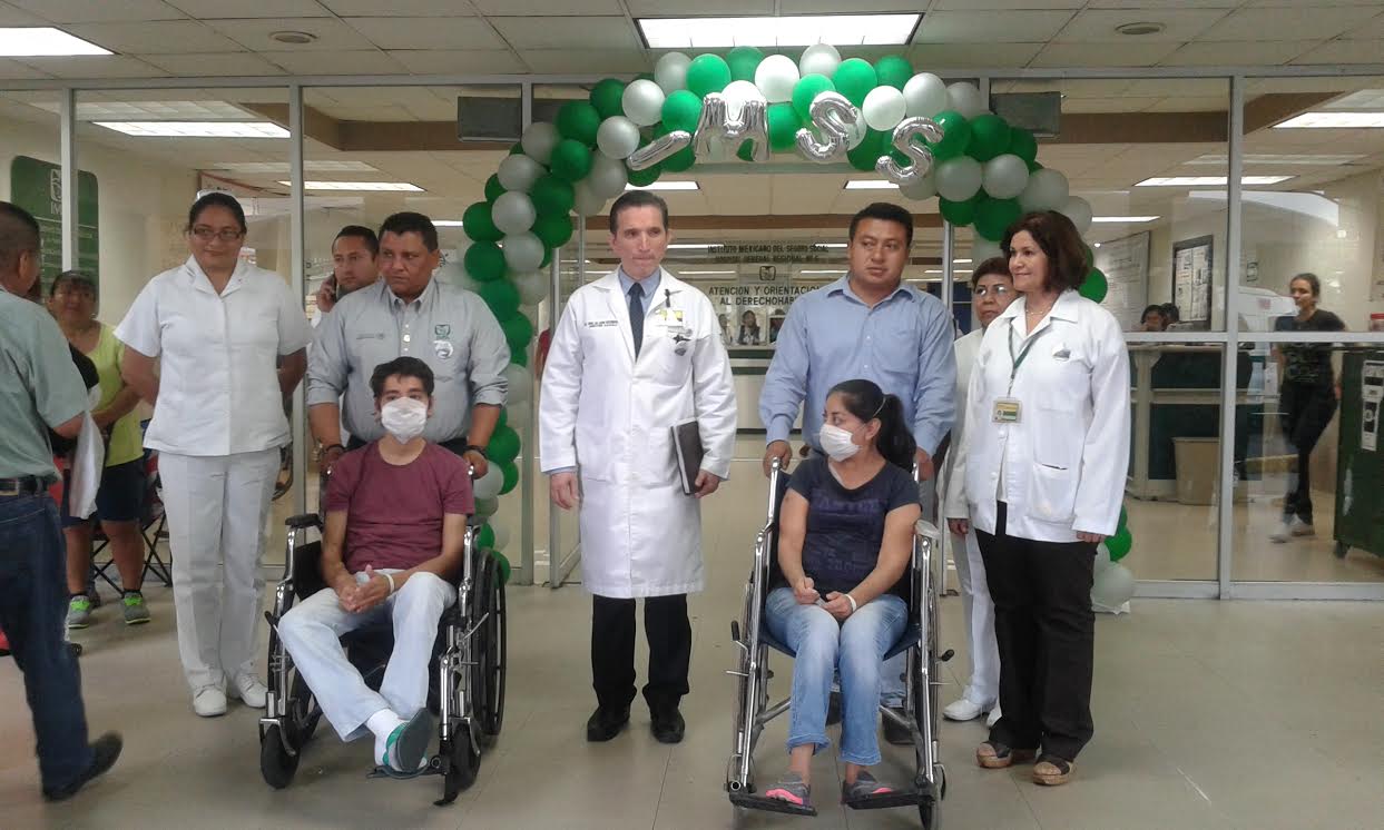 Dieron de alta en el Hospital Regional número 6 del IMSS a los dos pacientes. 