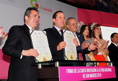 El Estado de México será el invitado de honor en la Feria de San Marcos.