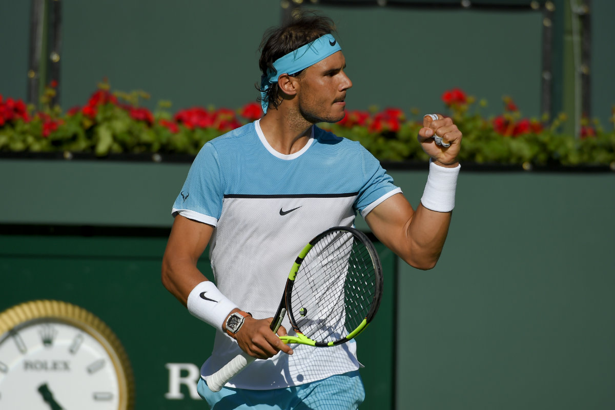 Rafael Nadal le pegó a Alexander Zverev 