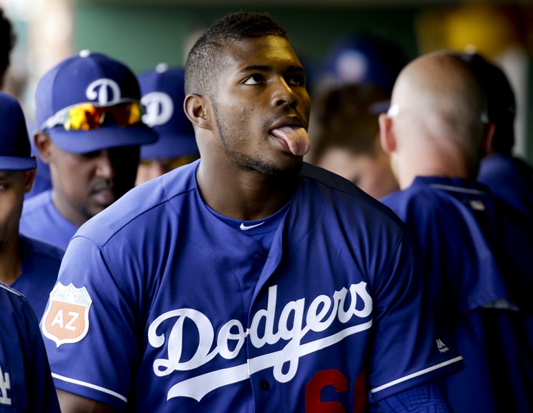 Yasiel Puig, jugador de los Dodgers 