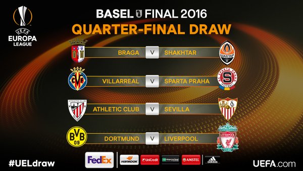 Duelos de cuartos de final de la Europa League