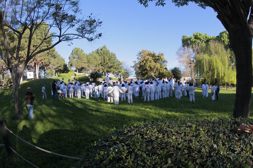 Más de 200 personas llegaron al Parque Fundadores, donde se recibió el equinoccio de primavera 2016.