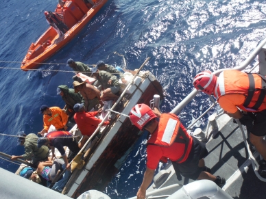 El grupo fue avistado por tripulantes del crucero Brillantes al oeste de la Isla Marco, en Florida, durante su ruta hacia Cozumel, México.