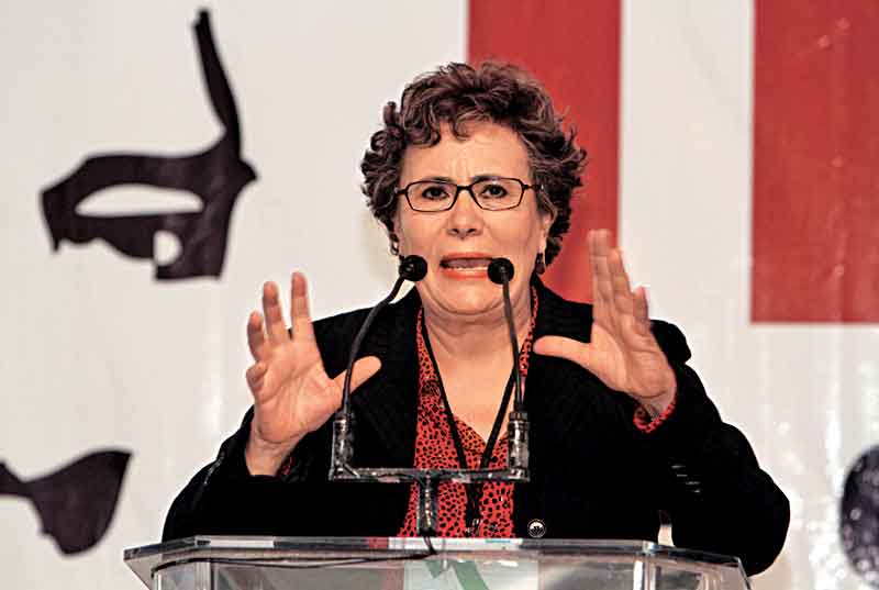 Bertha Luján, presidenta del Consejo Nacional de Morena.